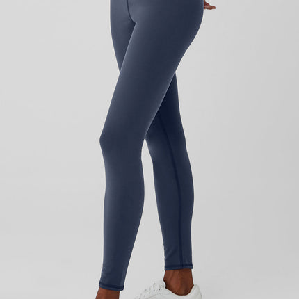 alo Women's Airbrush Winter Warm High-Waist Nocturne Legging - Navy