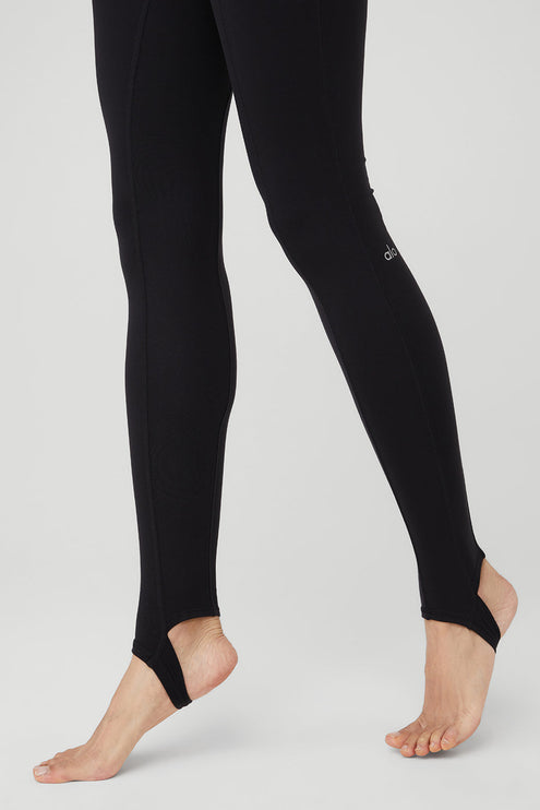alo Women's Airbrush High-Waist Enso Legging - Black