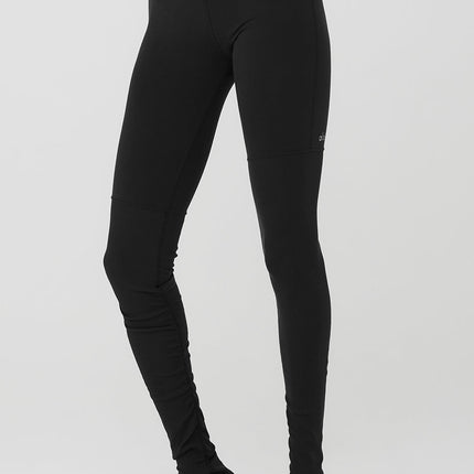 alo Women's Airbrush High-Waist Highlight Goddess Legging - Black