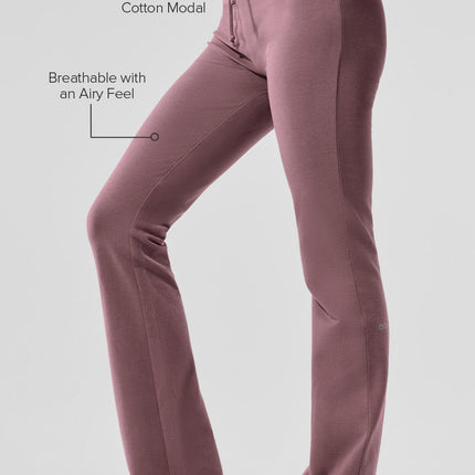 alo Women's Sway Bootcut Sweatpant - Smoky Quartz