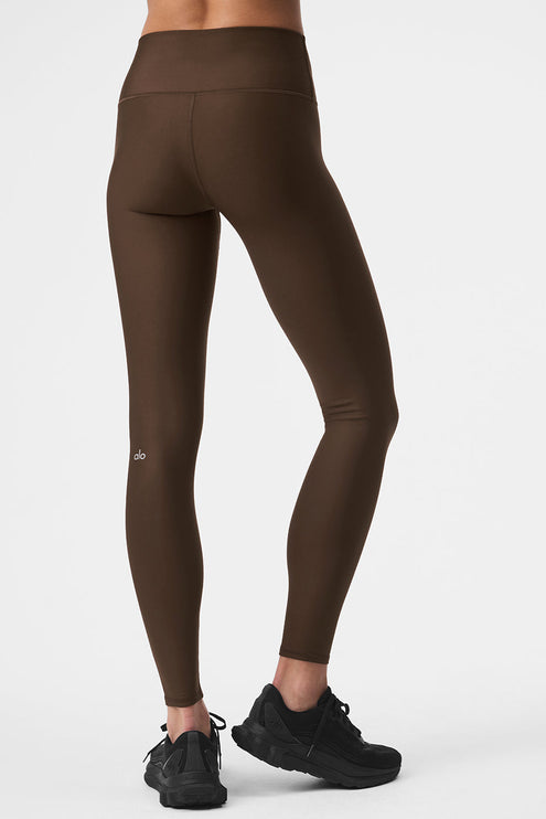 alo Women's 7/8 High-Waist Airlift Legging - Espresso