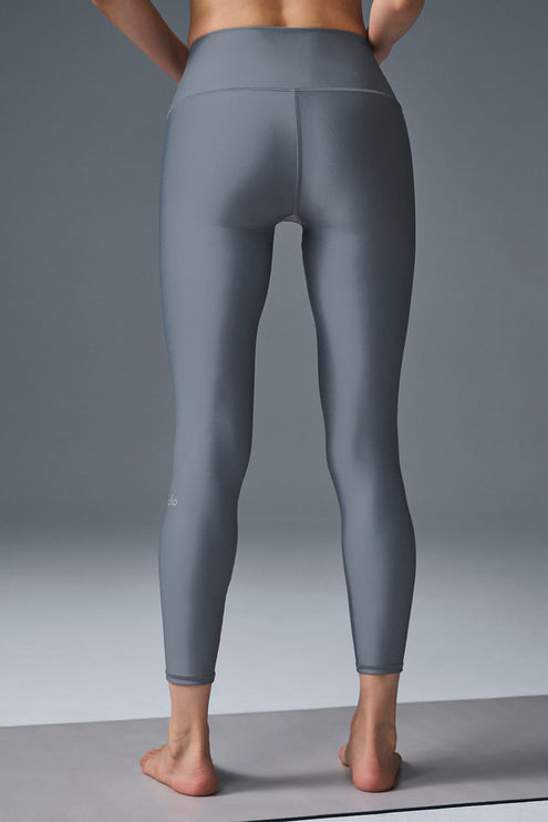 alo Women's 7/8 High-Waist Airlift Legging - Steel Grey