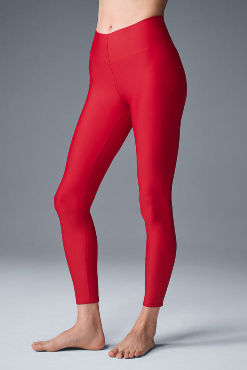 alo Women's Airlift Strength Extreme High-Waist 7/8 Legging - Bold Red