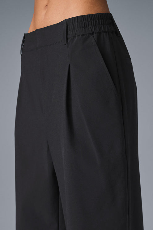 alo Women's High-Waist Pursuit Trouser (Regular) - Black