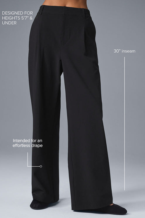 alo Women's High-Waist Pursuit Trouser (Regular) - Black