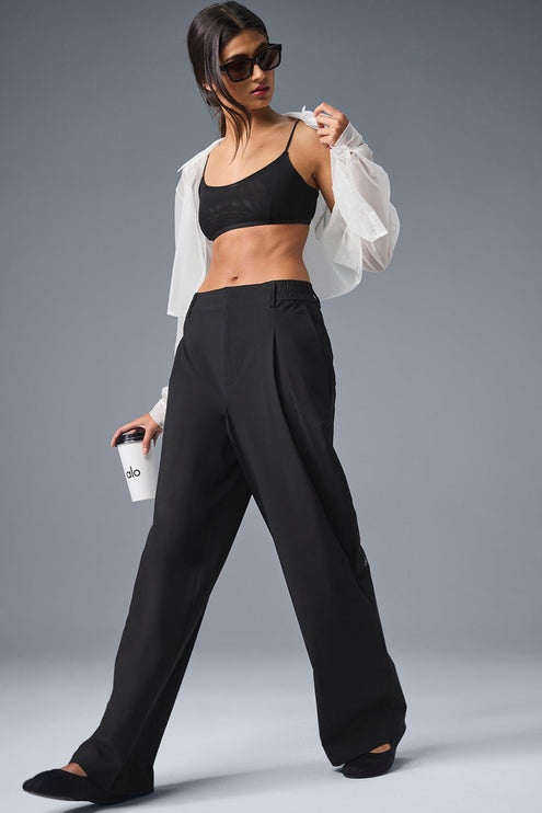 alo Women's High-Waist Pursuit Trouser (Regular) - Black