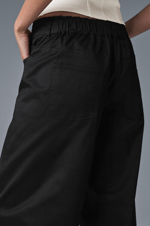 alo Women's Wanderlust Wide Leg Trouser - Black