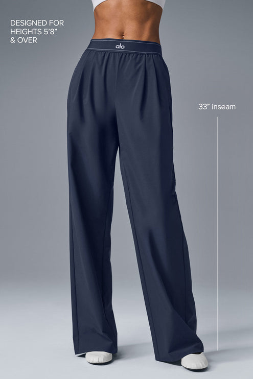 alo Women's Suit Up Trouser (Long) - Navy