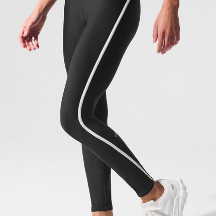 alo Women's Airlift High Waist Charger 7/8 Legging Black/White