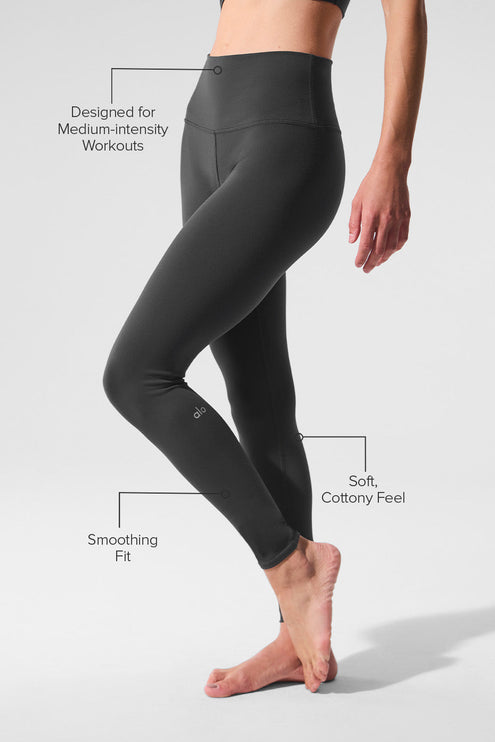 alo Women's High-Waist Airbrush Legging - Anthracite