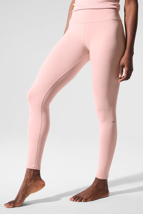 alo Women's 7/8 High-Waist Airbrush Legging - Pink Quartz