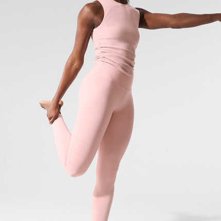 alo Women's 7/8 High-Waist Airbrush Legging - Pink Quartz