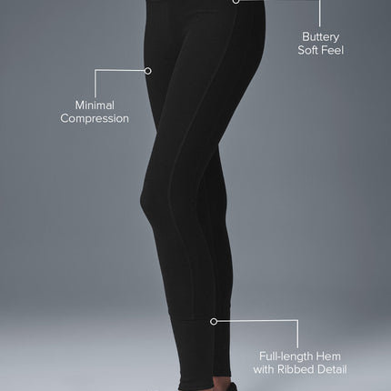 alo Women's High-Waist Alosoft Lounge Legging - Black