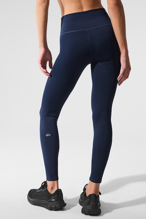 alo Women's 7/8 High-Waist Airlift Legging - Navy