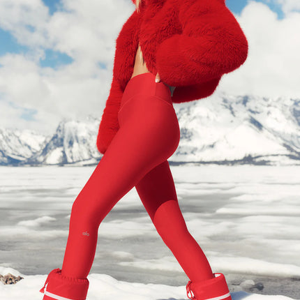 alo Women's 7/8 High-Waist Airlift Legging Bright Red