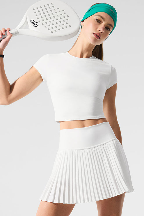 alo Women's Grand Slam Tennis Skirt White