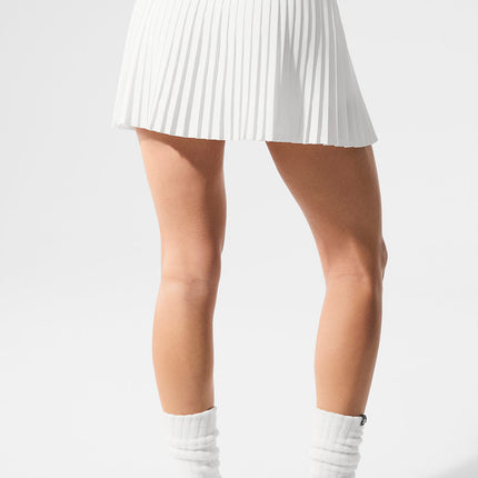 alo Women's Grand Slam Tennis Skirt White