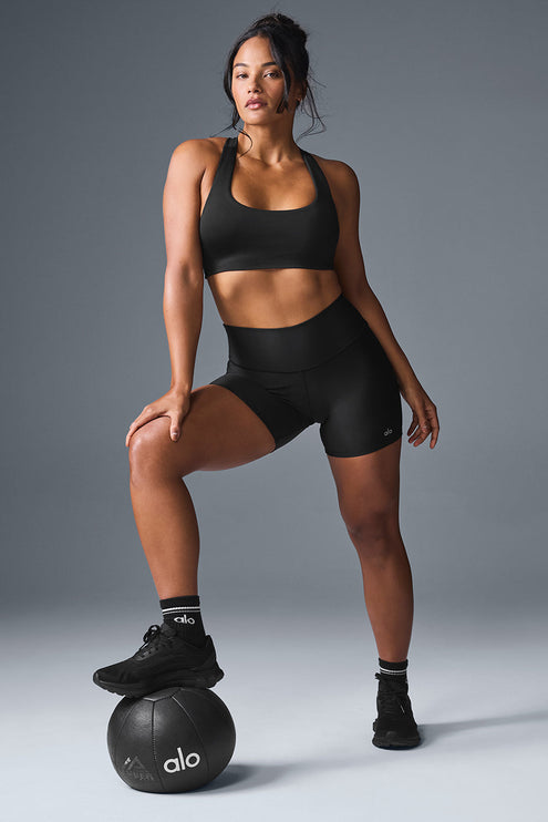 alo Women's 5" Airlift Energy Short - Black