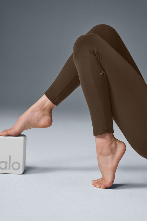 alo Women's Airbrush One And Done Onesie - Espresso