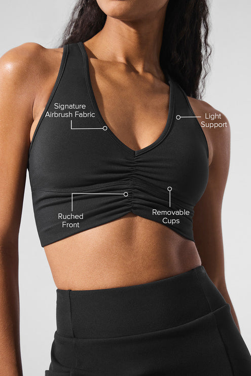 alo Women's Wild Thing Bra - Black