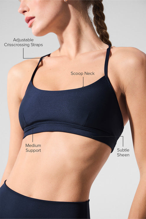 alo Women's Airlift Intrigue Bra - Navy