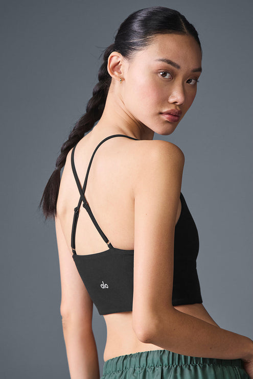alo Women's Alosoft Highlight Bra - Black