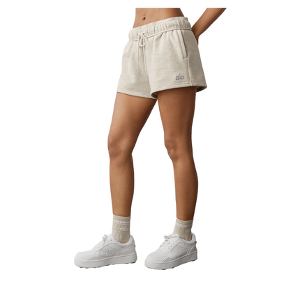 alo Women's Accolade Short Oatmeal Heather