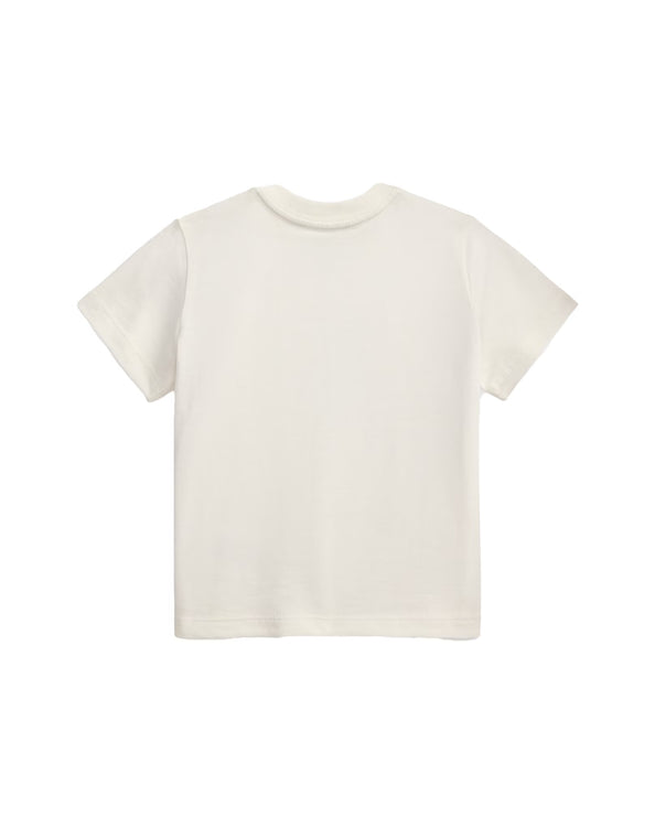 Polo Ralph Lauren Baby Polo Bear Cotton Jersey Tee Deckwash White