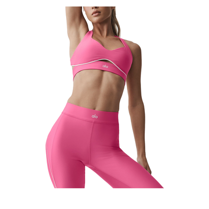 alo Women's Airlift Speedwork Bra Paradise Pink