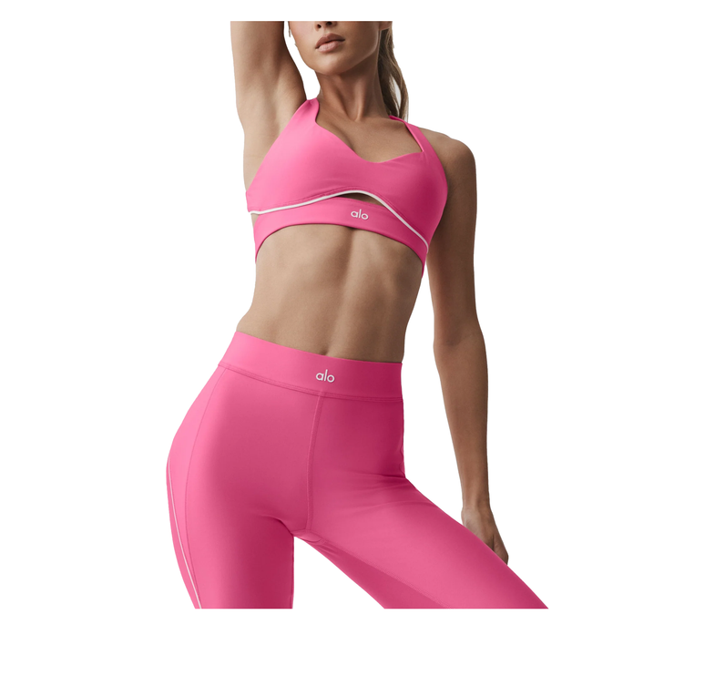 alo Women's Airlift Speedwork Bra Paradise Pink