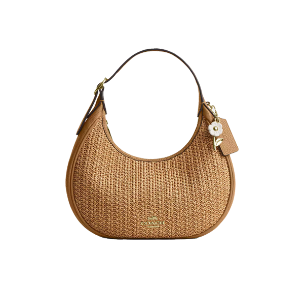 Coach Women's Emily Shoulder Bag Straw/Gold/Toast