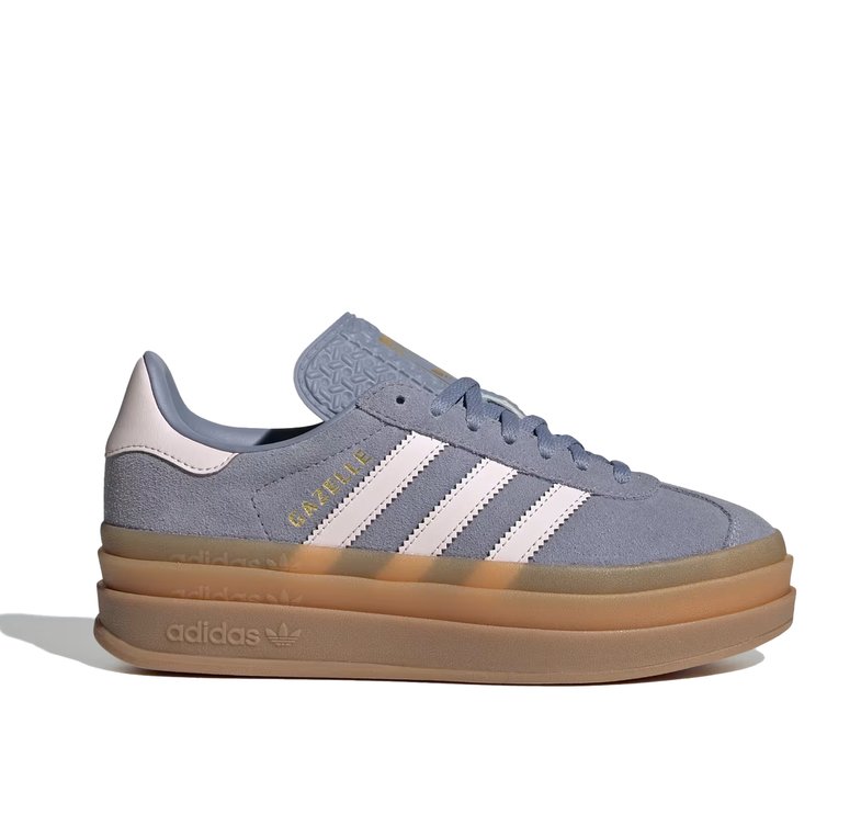 Adidas Big Kid's Gazelle Bold Shoes Silver Violet/Almost Pink/Gum JQ1297