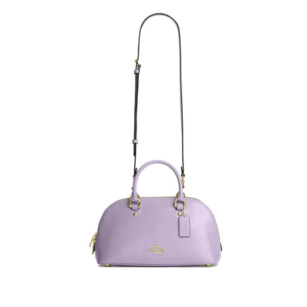Coach Women's Lara Satchel Bag Gold/Lilac