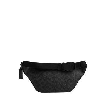 Coach Unisex Travis Belt Bag 35 In Signature Canvas Matte Black/Black Signature