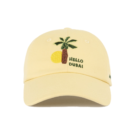 Jacquemus Unisex The Hello Dubai Baseball Cap Dubai Palm Yellow