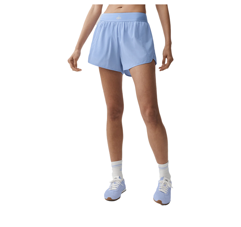 alo Women's Match Point Short Light Provence Blue