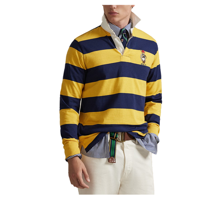 Polo Ralph Lauren Men's Classic Fit Polo Bear Rugby Shirt Newport Navy/Gold