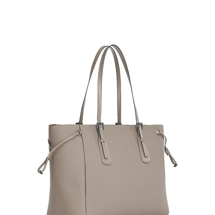 Michael Kors Women's Voyager Large Saffiano Leather Tote Bag Pearly Grey