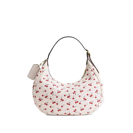 Coach Women's Emily Shoulder Bag With Cherry Print Gold/Chalk Multi
