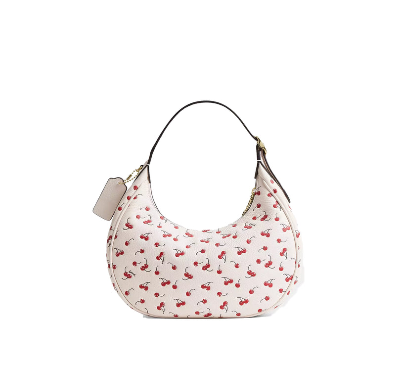 Coach Women's Emily Shoulder Bag With Cherry Print Gold/Chalk Multi