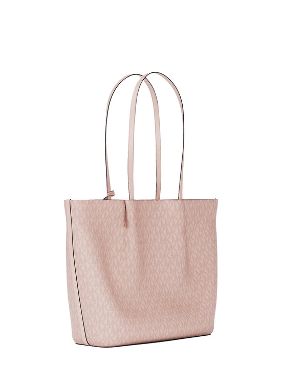 Michael Kors Women's Carson Large Signature Logo Tote Bag Powder Blush/Gold