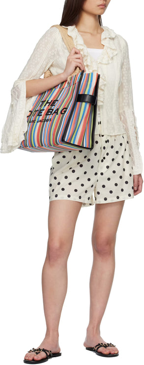 Marc Jacobs Women's The Stripe Large Tote Bag Red Multi