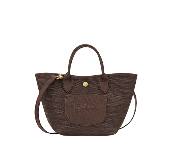 Longchamp Women's Le Pliage Collection XS Basket Bag Canvas Mocha