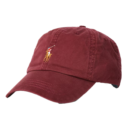 Polo Ralph Lauren Unisex Stretch-Cotton Twill Ball Cap Rich Ruby
