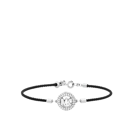 Michael Kors Women's Pavé Logo Corded Bracelet Black