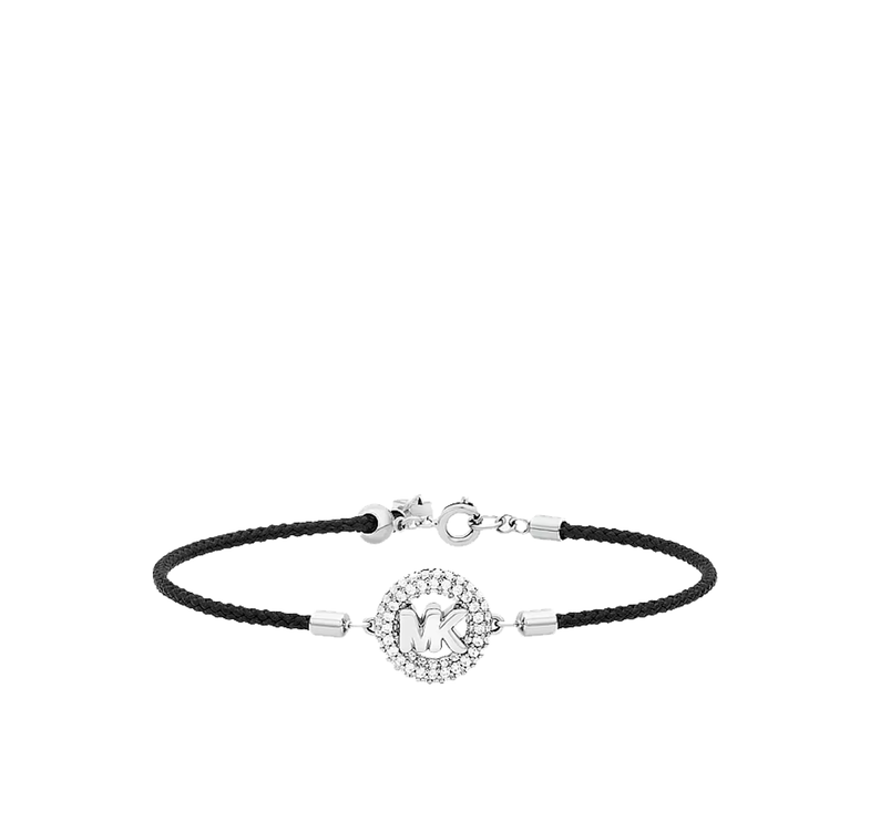 Michael Kors Women's Pavé Logo Corded Bracelet Black