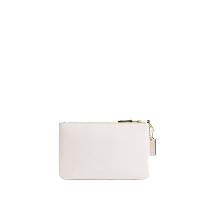 Coach Women's Disney X Coach Essential Small Wristlet With Sticker Print Brass/Chalk Multi
