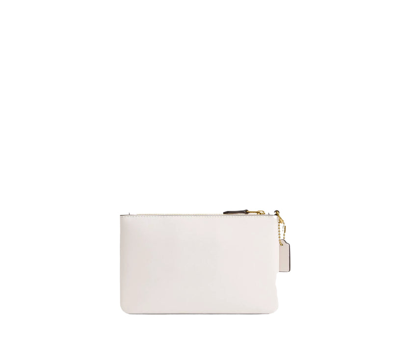 Coach Women's Disney X Coach Essential Small Wristlet With Sticker Print Brass/Chalk Multi