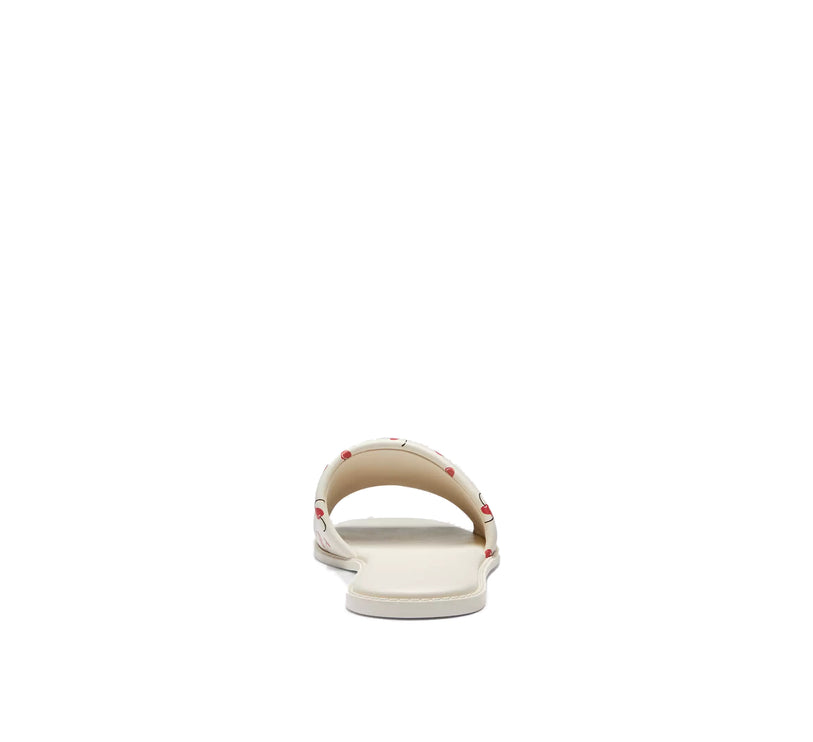 Coach Women's Holly Sandal With Cherry Print Chalk Multi
