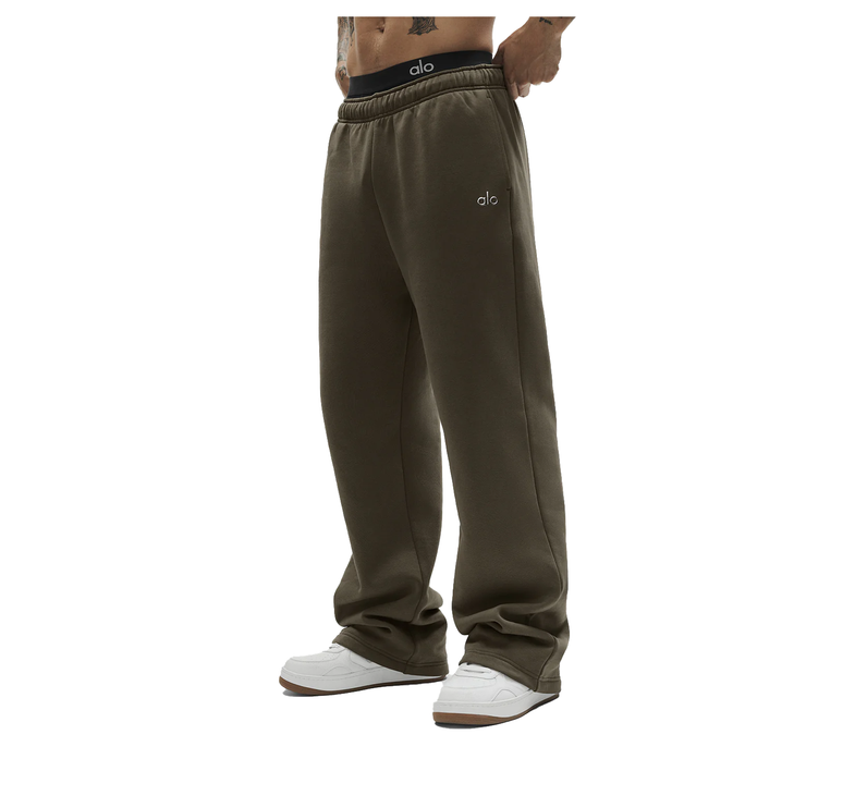 alo Men's Accolade Straight Leg Sweatpant Olive Tree